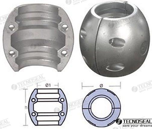 ANODO EJE COLLARIN ZINC EJE 38MM. 