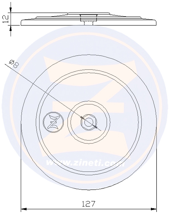 ANODO ZINC DISCO 130mm 