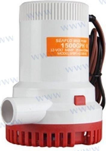 BOMBA ACHIQUE SUMERGIBLE - SEAFLO 1500GPH 24V 