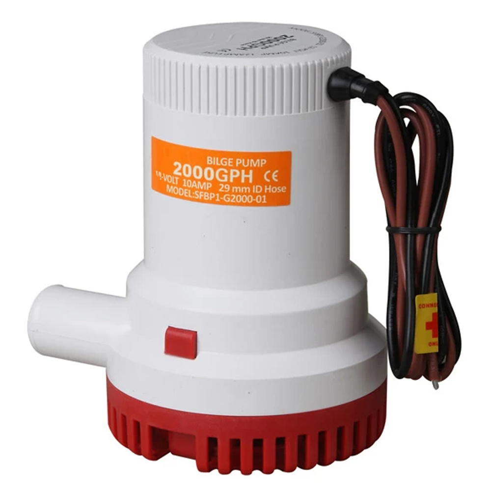 BOMBA ACHIQUE SUMERGIBLE - SEAFLO 2000GPH 24V 