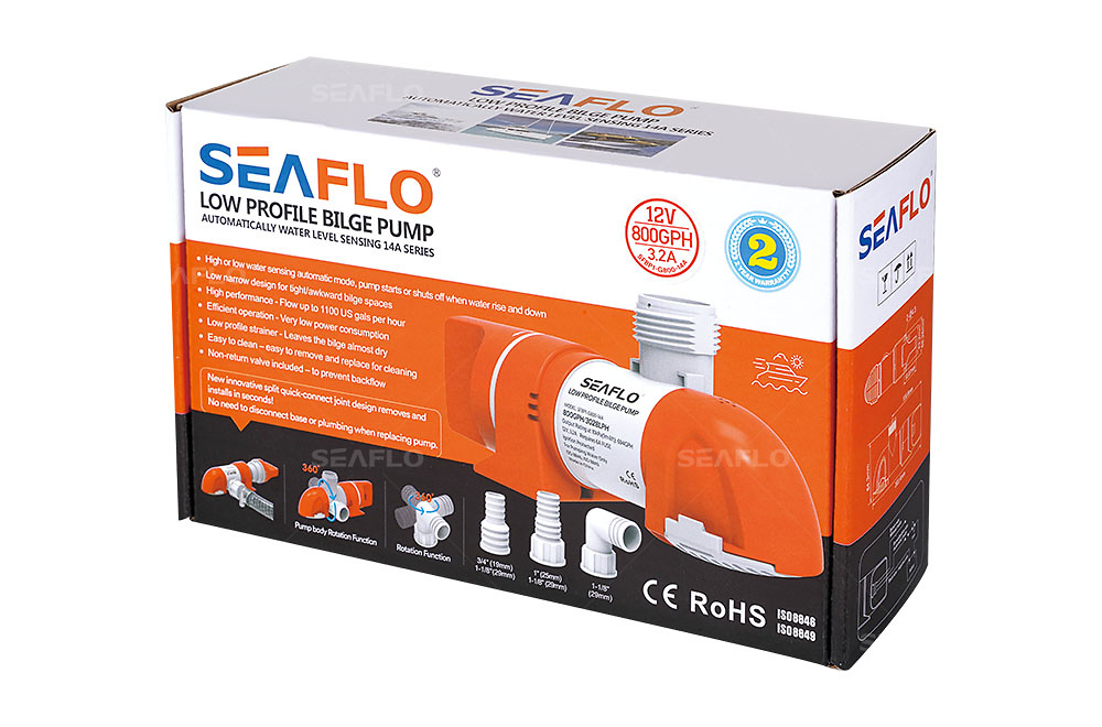 Bombas de Sentina Automáticas serie SEAFLO S14A 12V 1100GPH 