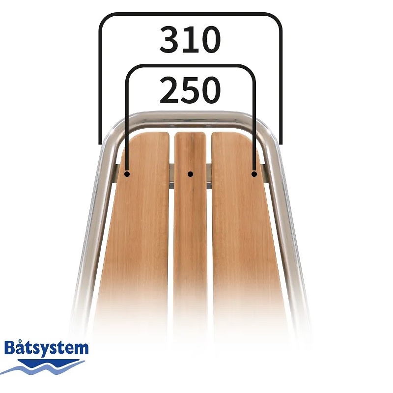 Botalón de proa para motoras 700 x 480 mm Batsystem 