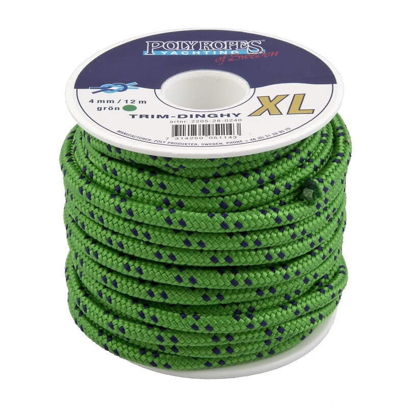 Cabo Driza Trim Dinghy XL Verde Poly Ropes 