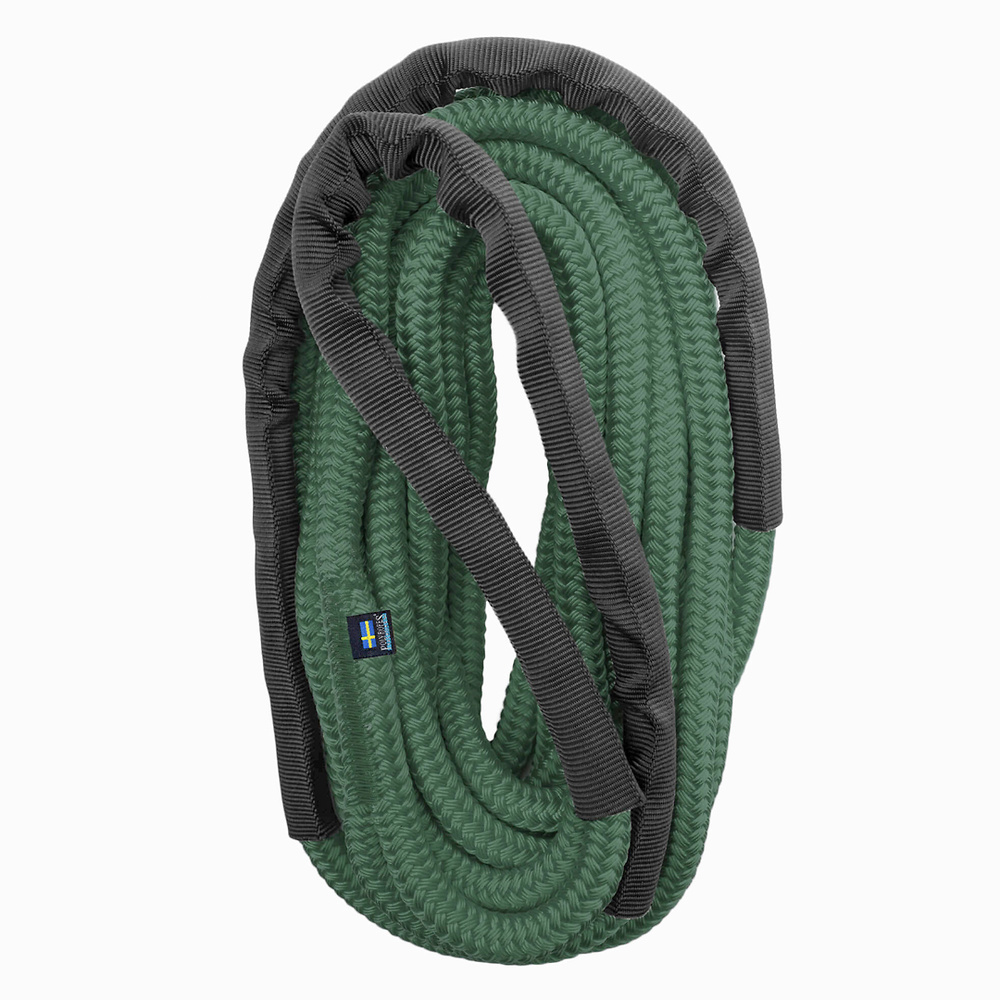 Cabo amarre con elasticidad línea de muelle StormX Verde-Negro Poly Ropes 06mts 