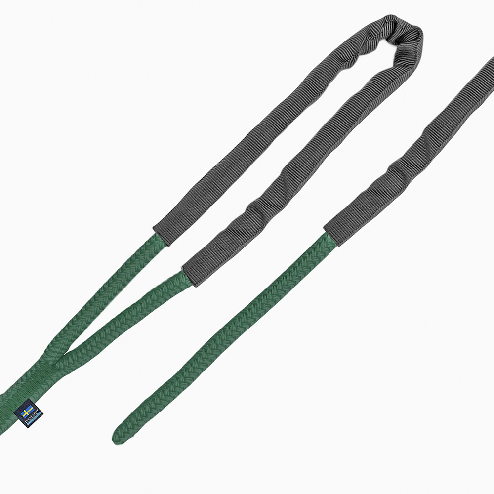 Cabo amarre con elasticidad línea de muelle StormX Verde-Negro Poly Ropes 06mts 