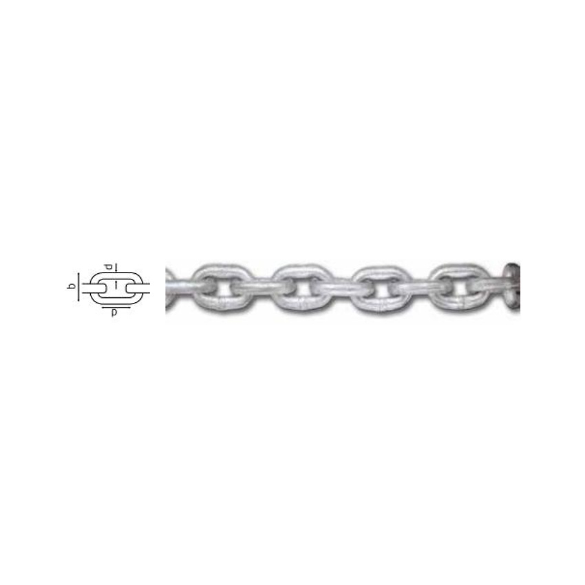 Cadena fondeo Acero Galvanizado MEDIDAS 3mm hasta 14mm 