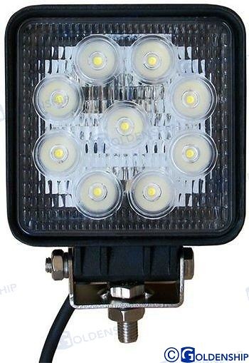 FOCO LED DE CUBIERTA 27 W NEGRO 