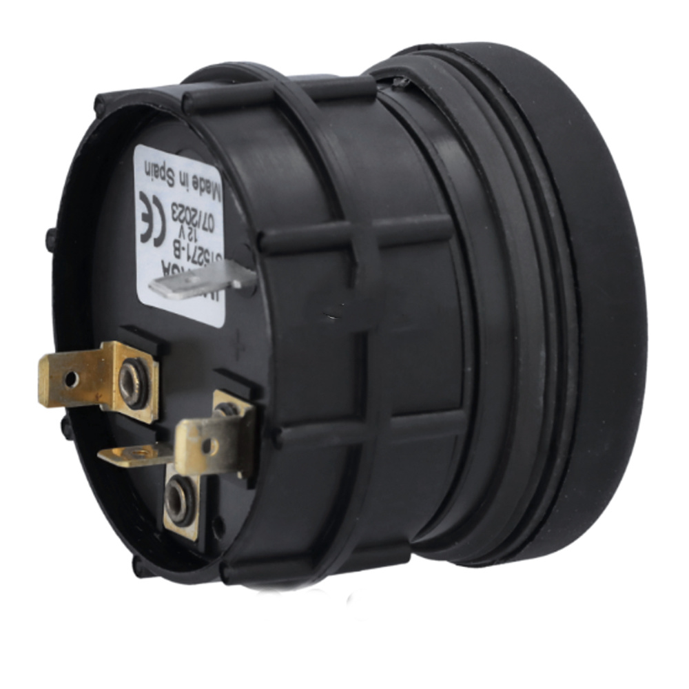 INDICADOR DE COMBUSTIBLE NEGRO 52mm 12V 