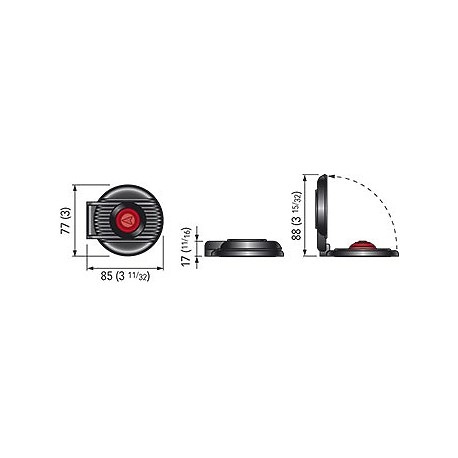 INTERRUPTOR MOLINETE C/PROTECTOR BL/DW 