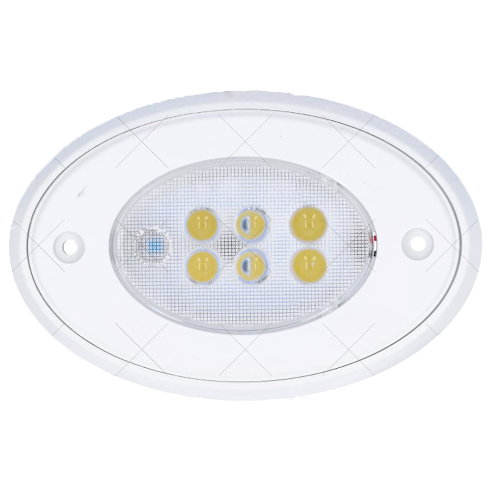 LUZ PLAFON 140x90mm 6 LED OVALADO 