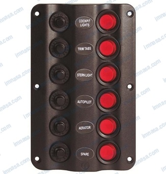 PANEL CONTROL 6P LED 12V 