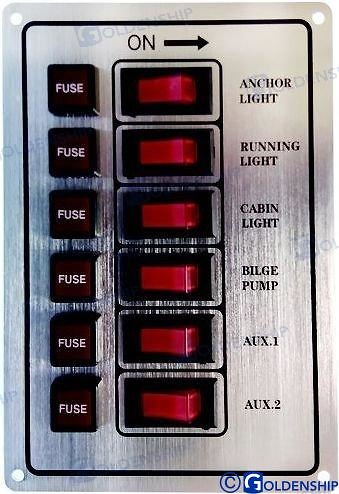 Panel 6 Interruptores 