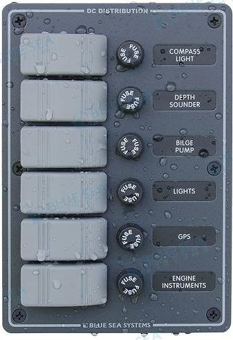 Panel 6 interruptores vertical 