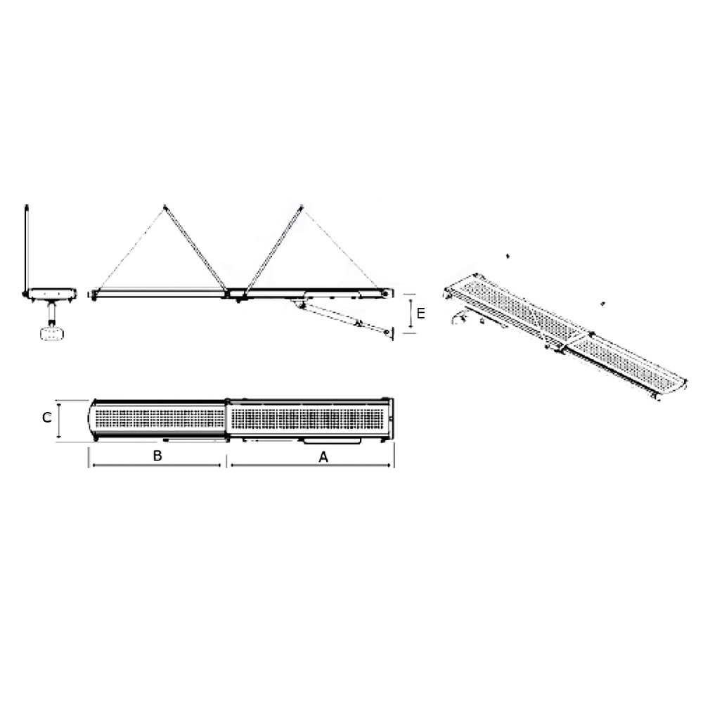 Pasarela Telescópica hidráulica Inoxidable Onyx 2300 mm - 400 kg 