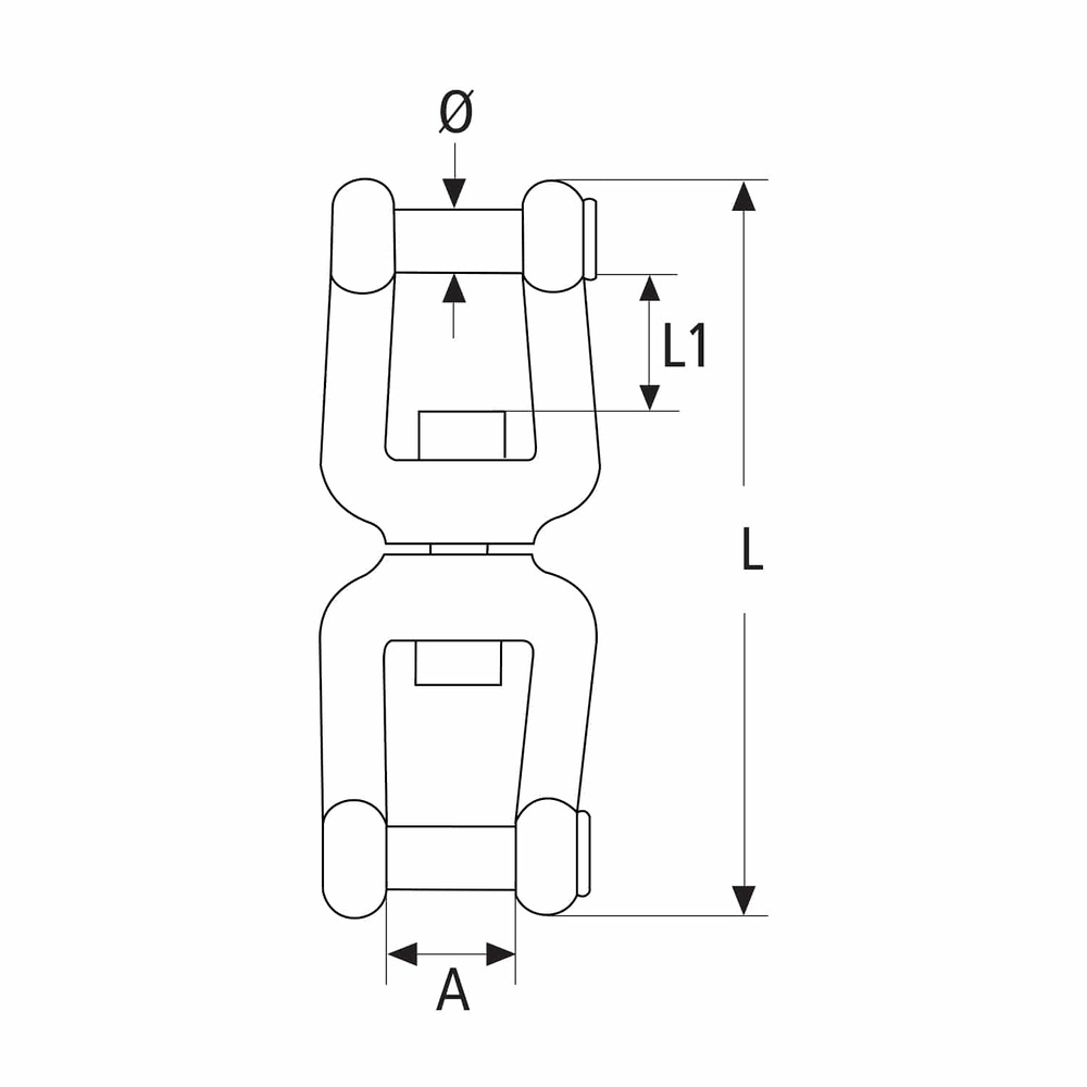 Sacavueltas doble grillete con tornillo allen 10MM 