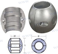 ÁNODO DE ZINC COLLARÍN DE EJE 1 - 1/4"