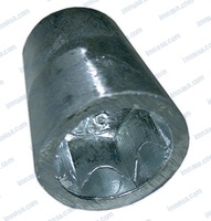 ANODO ZINC TUERCA EJE 100mm HEXAGONAL 