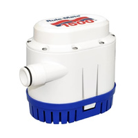 BOMBA ACHIQUE RULE-MATE-1500GPH/5700L/h, 12V  Con sensor de nivel incorporado. Medida: 152 x 185 mm 6” x 71/4”