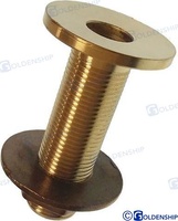 PASACASCO (machofondo) (PACK DE 2) empotrable cabeza plana   3/4" Laton ,True hull 3/4  " manufacturado in Brass , Passascafo  3/4" In Ottone