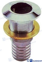 PASACASCO (machofondo) (PACK DE 2)  rosca/manguera  3/4" Laton cromado, True hull   thread- hose 3/4 " manufacturado in Chromed Brass , Passascafo  3/4" In Ottone cromato