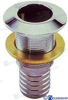 PASACASCO (machofondo)  rosca/manguera  1/2" Laton cromado, True hull   thread- hose 1/2 " manufacturado in Chromed Brass , Passascafo  1/2" In Ottone cromato (PACK DE 2)