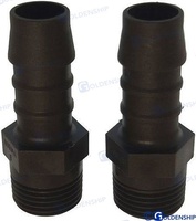 RACOR POLIAMIDA 1/2" - 16/Polyamide/in Nylon (PACK DE 6)